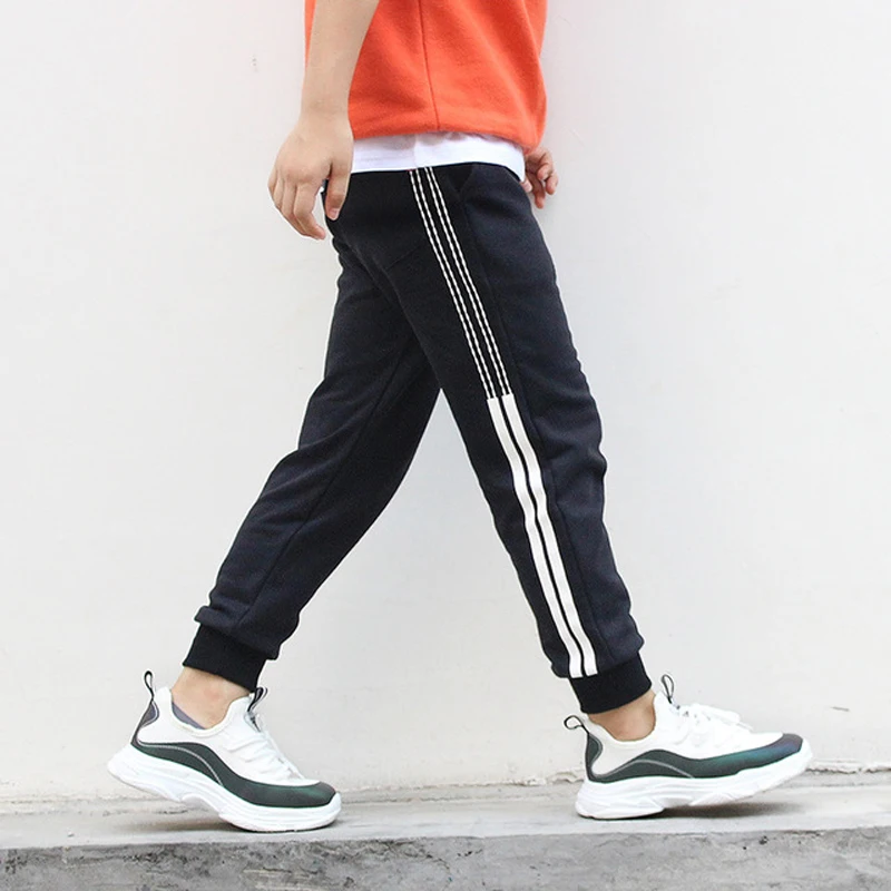 IENENS/Детские повседневные спортивные брюки для мальчиков штаны бега модные