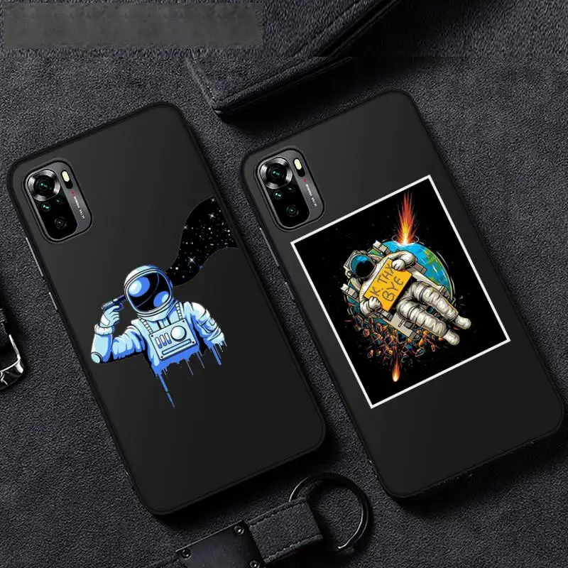 

ins romantic fantasy astronaut Phone Case For Xiaomi Mi Redmi Note 7 8 9 pro 8T 9T 9S 9A 10 Lite pro