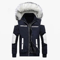 men winter jackets fur collar hooded coat 2020 thick coat men parkas jackets warm overcoat outwear