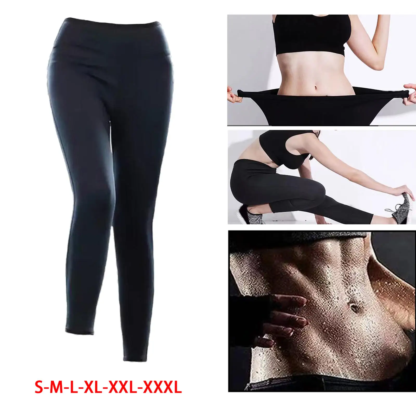 

Hi-Waist Hot Body Shaper Pants Waist Trainer Sauna Neoprene Polyester Butt Lifter for Gym Fat Control Leggings Workout Women