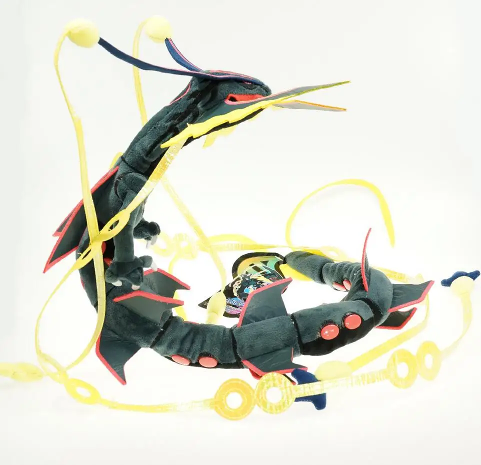 Покемон Мега супер Rayquaza Плюшевые игрушки Драконы 80 см|Персонажи мультфильмов и