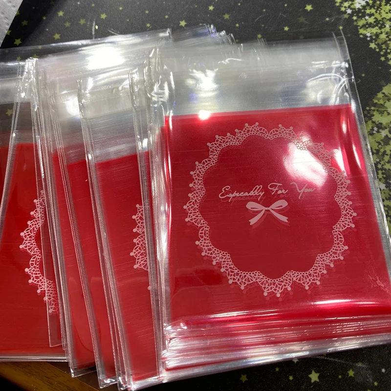 

100pcs Transparent Clear Candy Bag Cookie OPP Bag Plastic Bag DIY Gift Packaging Pouch For Wedding Birthday Party 10*10cm