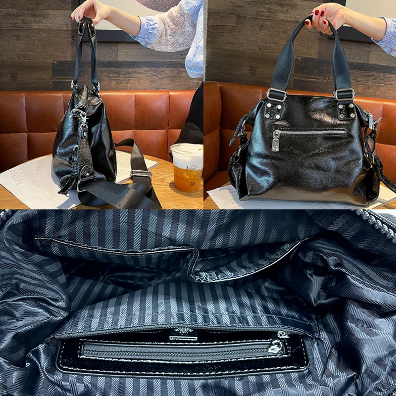 

Designer Bags for Women Top Handle Handbag Diamond Rhinestone Large Capacity Shoulder Bags Travel Female Sac