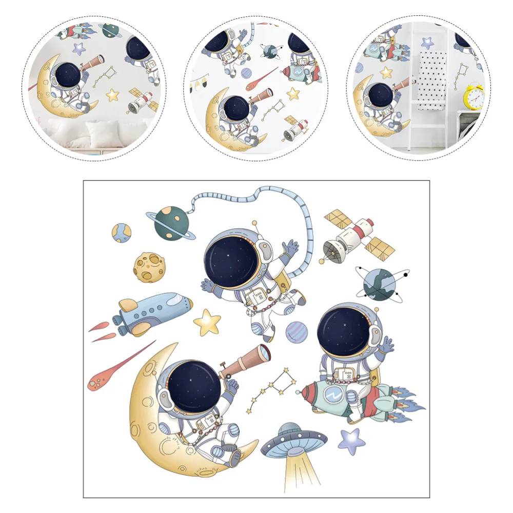 

1 Set Creative Wall Sticker Astronaut Space Wall Art Sticker Decor Wall Decal