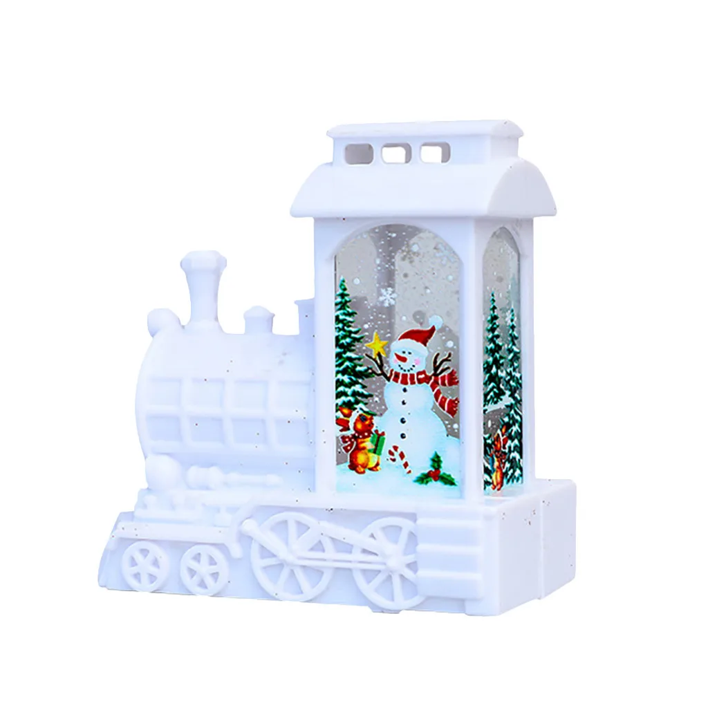COMPUDA Рождественский поезд Санта Клаус свеча светодиодный ночсветильник