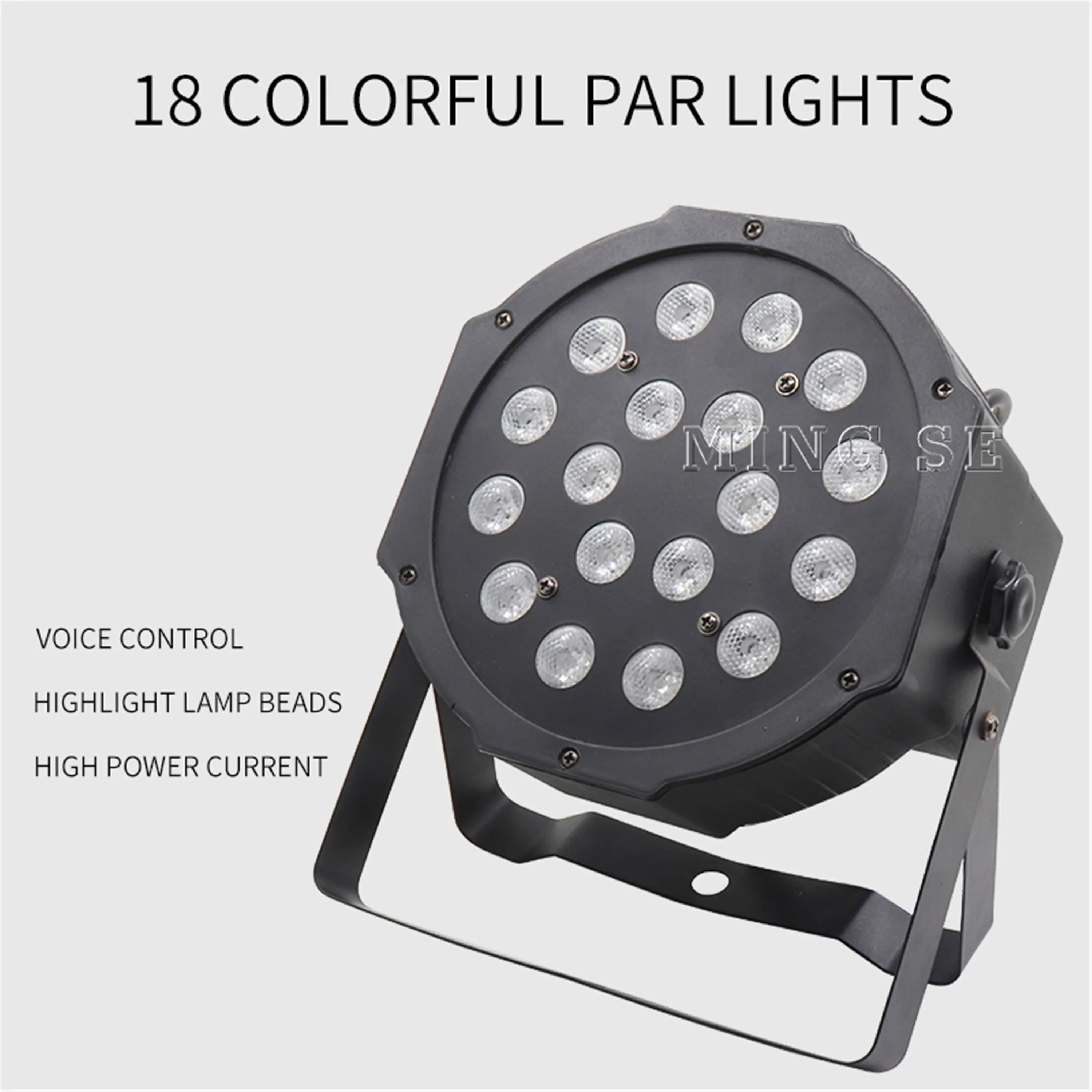 Светодиодный светильник Par 18x3W 54W высокой мощности RGB Светильник с DMX512 Master Slave LED Flat