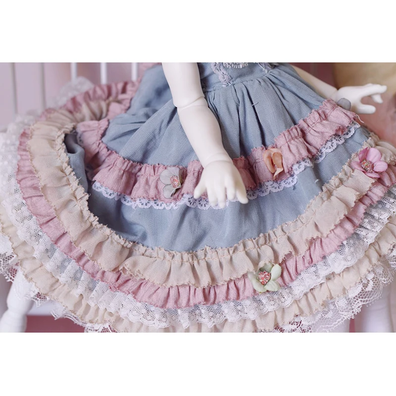 BJD платье-кукла красочное сказочное платье из 3 предметов платье-кукла+ повязка для волос+ носки для 1/6 1/4 1/3 BJD аксессуары для кукол dol одежда