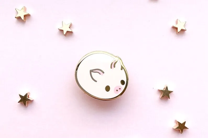 

Cute Pink Pig Enamel Pins Lapel Pin Jewelry Brooches