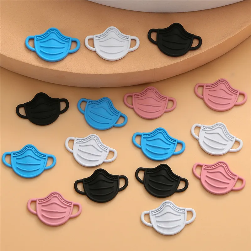 

10pcs/lot Mixed Color Mask Charms Connector Alloy Pendant DIY Earrings Bracelet For Jewelry Making Accessories