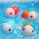 Игрушки Детские для купания, милые Мультяшные Черепашки, водные игрушки для малышей, заводные игрушки для плавания с черепашкой для ванной, Детские заводные игрушки-животные