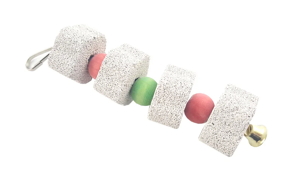 

Попугай игрушки для жевания игрушки белки и цветка, молярная строка попугай точильного камня молярная камень 55 г