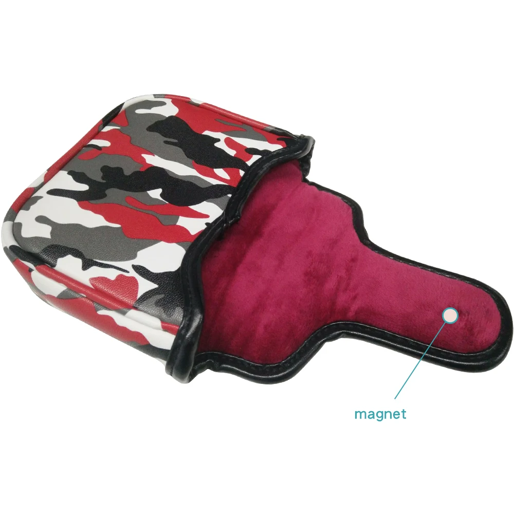 Чехол для клюшки гольфа из камуфляжной искусственной кожи с магнитной застежкой