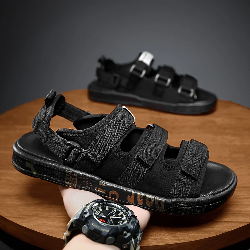 

Zapatillas Hombre Summer Casual Sandals British Style Sports Leisure Shoes Men Breathable Slippers Non-Slip Outdoor Zapato A30