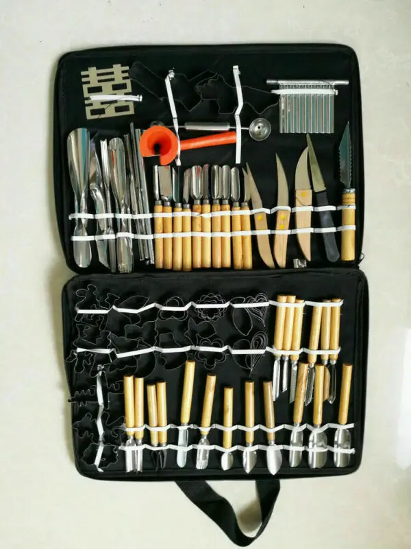 80 шт. кухонный нож для овощей фруктов резьбы долото набор инструментов тесьма с