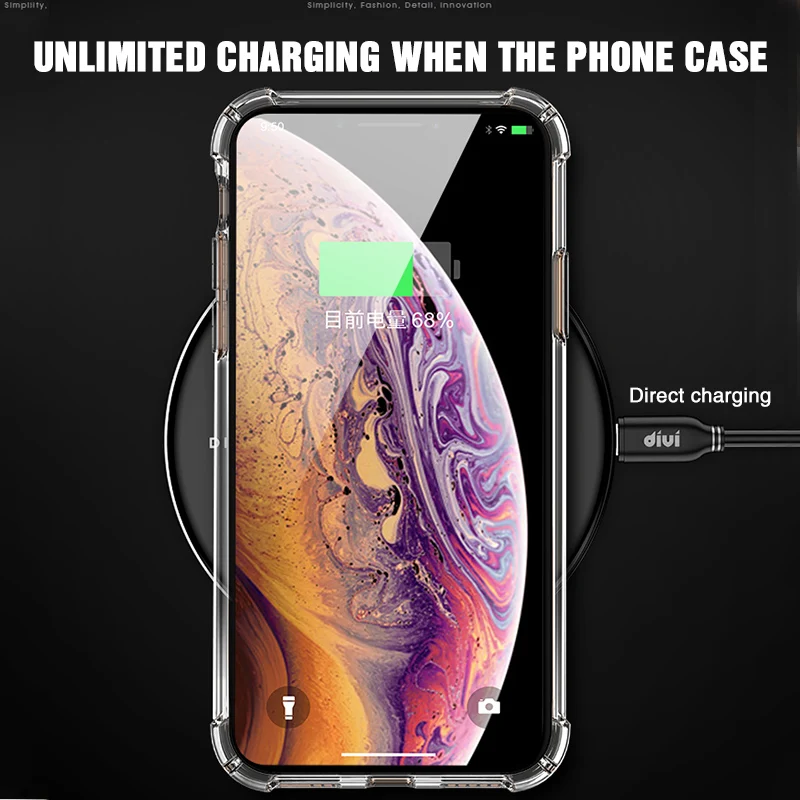 Роскошный противоударный силиконовый чехол для телефона чехол для iPhone 7 8 6 6S Plus 7 Plus 8 Plus X XS Max XR прозрачный защитный чехол
