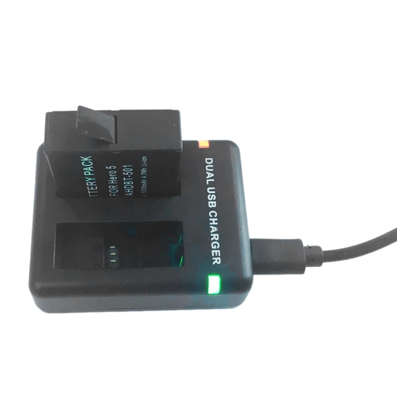 Для Hero 5 6 7 8 Black Battery + двойное зарядное устройство для Hero6 Hero5 аксессуары камеры |