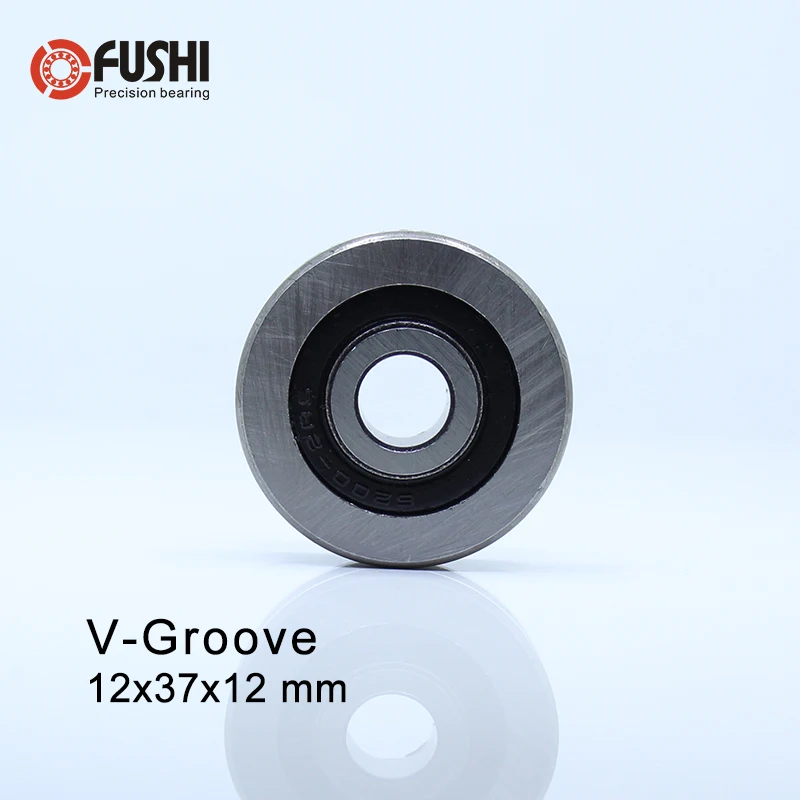 V123712(4 шт.) V паз запаянный шар подшипник 12*37*12 мм Приводной ремённой шкив подшипники V4/1 направляющая дорожка Rlooer подшипник