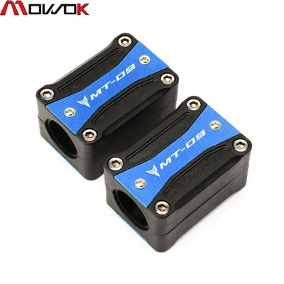 MT09 Blue Защита двигателя мотоцикла, бампер, декоративный блок 22-25-28мм для YAMAHA MT-09 MT09 Tracer 700/700GT XSR900 FZ09 TDM 900 - Цвет: MT09 Blue