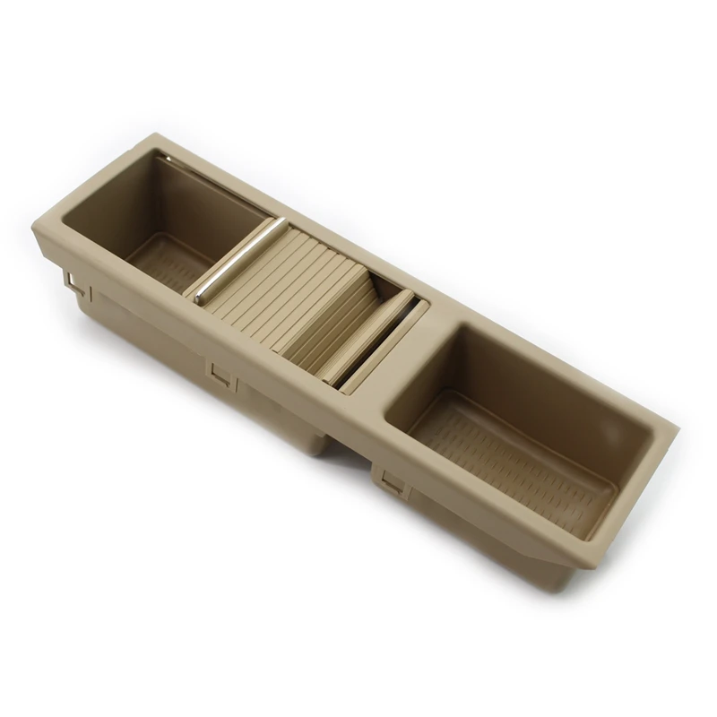 

for BMW E46 3 Series 1998-2007 Front Center Console Tray Water Storage Drink Cup Holder 51167038323 Beige