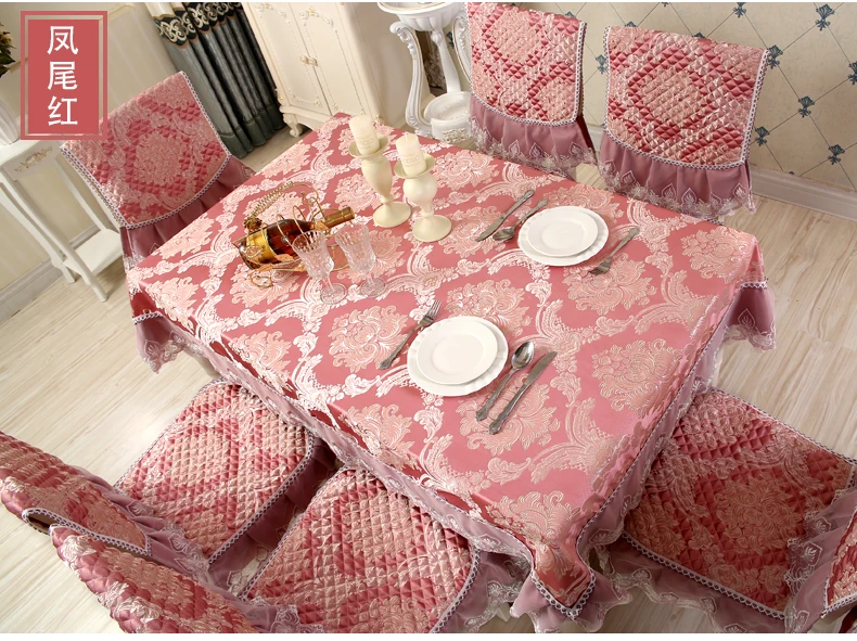 Скатерть с вышивкой в классическом стиле современный чехол для стола Наволочка
