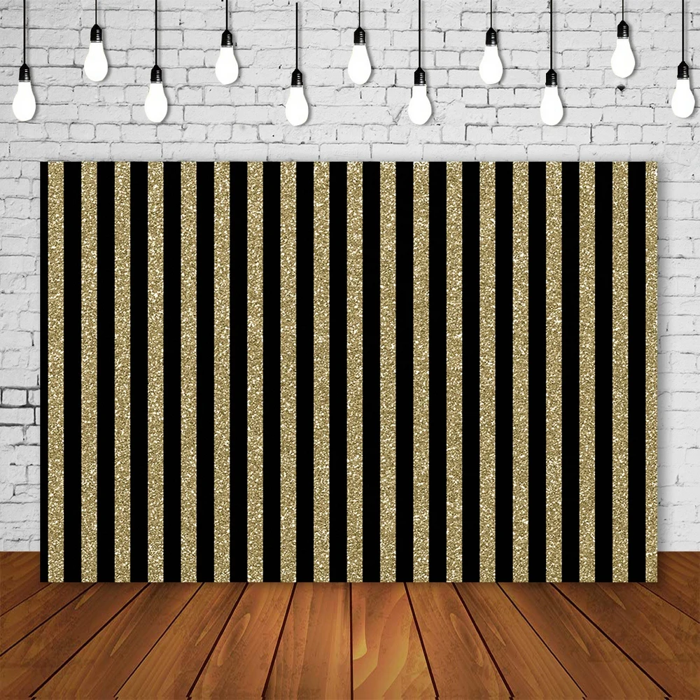 HUAYI фото фон Новорожденные День Рождения Вечеринка золотые полосы фотография