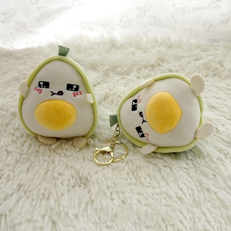 Новый 10 см Забавный авокадо плюшевый брелок креативный мультфильм мобильный