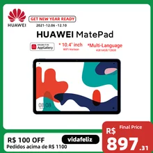 Global Version Huawei MatePad 10.4 inch tablet PC 4GB128G 820 Octa Core Multi-screen GPU Turbo Android10 7250mAh CODE:EOSSAFF23