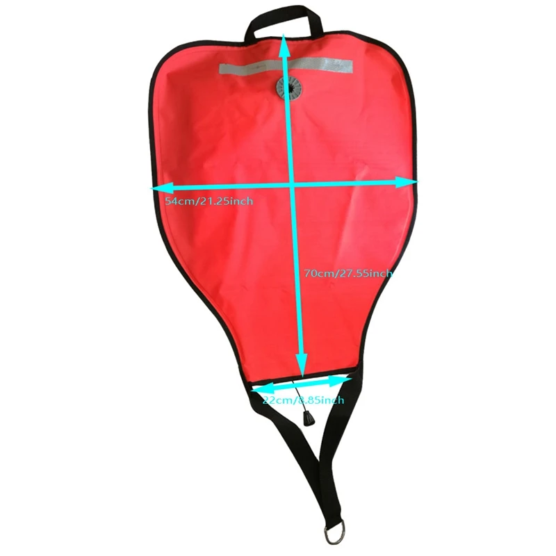 

2Pack Diving Lifting Bag with Pressure Relief Valve Salvage 50Lbs Reflective Rescue Lift Bag Gear Underwater Scuba