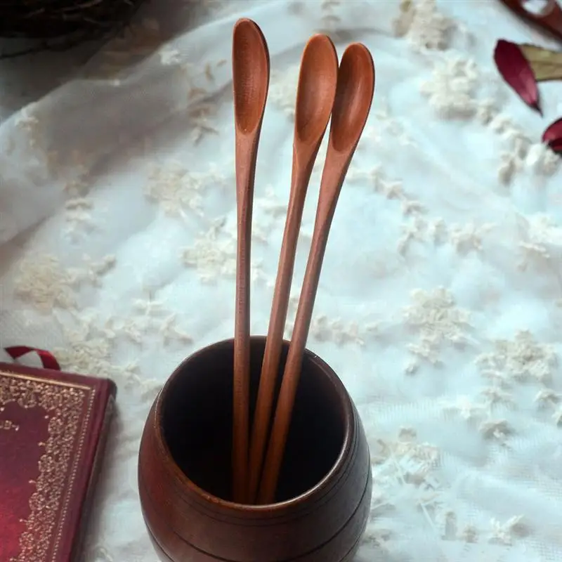2 шт. Экологичная деревянная ложка портативная для супа еды кухни посуда дома