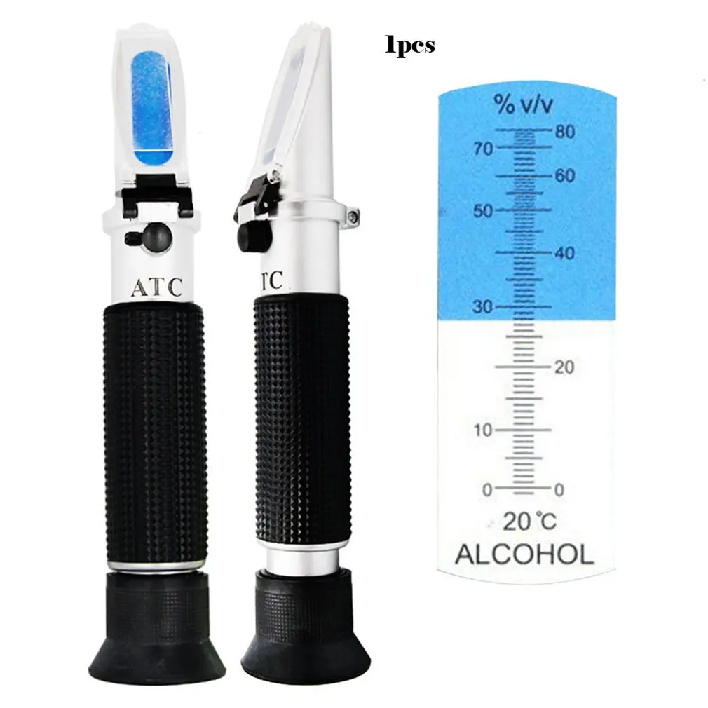 Новый Ручной рефрактометр гидрометр тестер для спирта 0 80% alcoh пивная жидкость