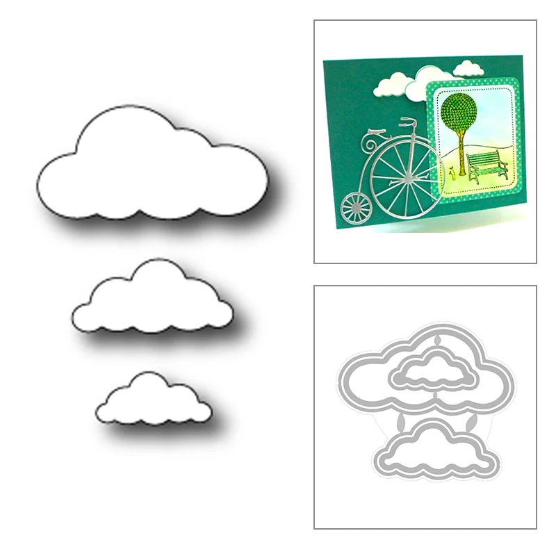 

2020 New Cloud Nesting Layered Metal Cutting Dies For DIY Cut Paper Craft Making Background Card Album and Scrapbooking No Stamp