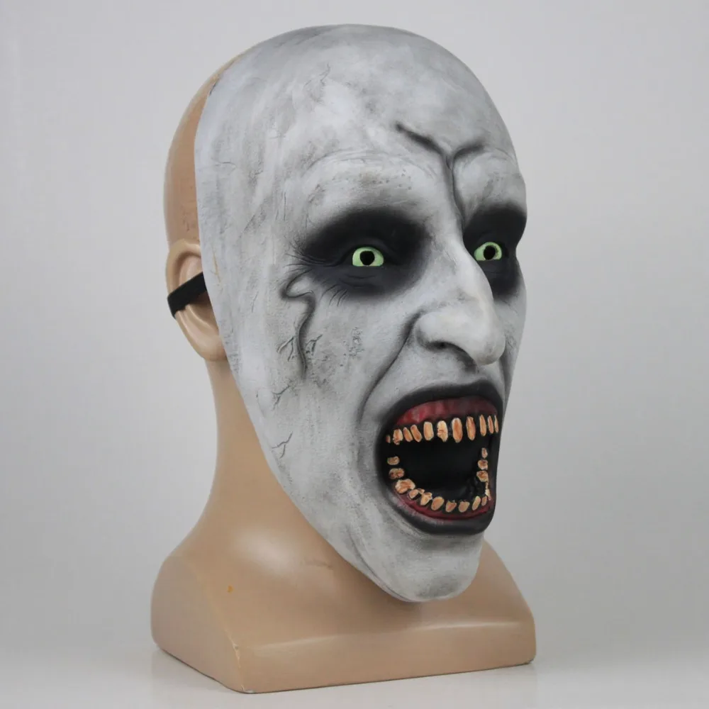 Монахини страшная маска с Косплэй Valak страшные латексные маски платок полный