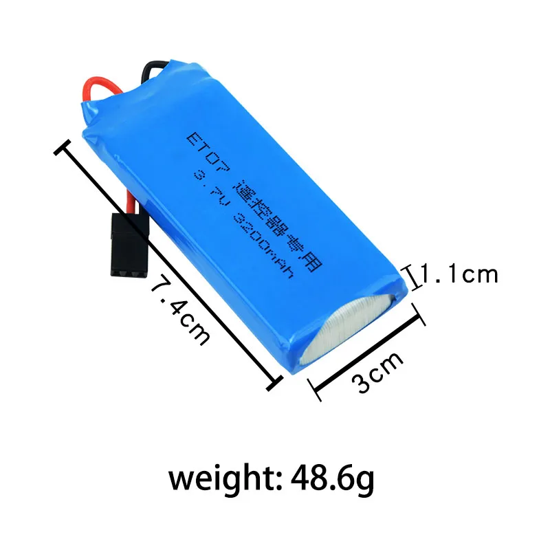 Передатчик Lipo батарея 3 7 V 1S 3200 mAh 8C для WFLY ET07 X4 T7 T6II RC радио дистанционное