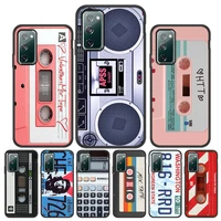 cassette tape phone case for samsung s21 ultra s20 fe case samsung galaxy s 21 s22 s10 s9 s8 plus s10e note 20 8 9 10 lite cover
