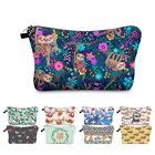 Сумка-Косметичка женская, водонепроницаемая, с мультяшными животными