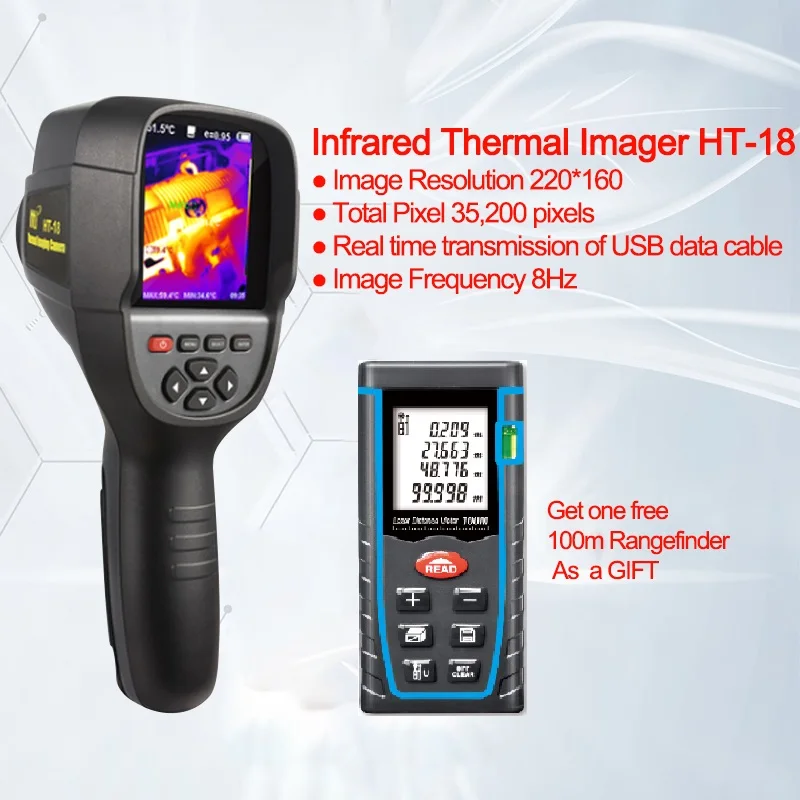 Water Leakage Detection of Infrared Thermal Imaging Camera HT-18 High Precision and Resolution Floor Heating Leak Detector | Инструменты