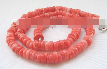 

huij 004906 Beautiful 18" 8mm pink coral necklace - clasp
