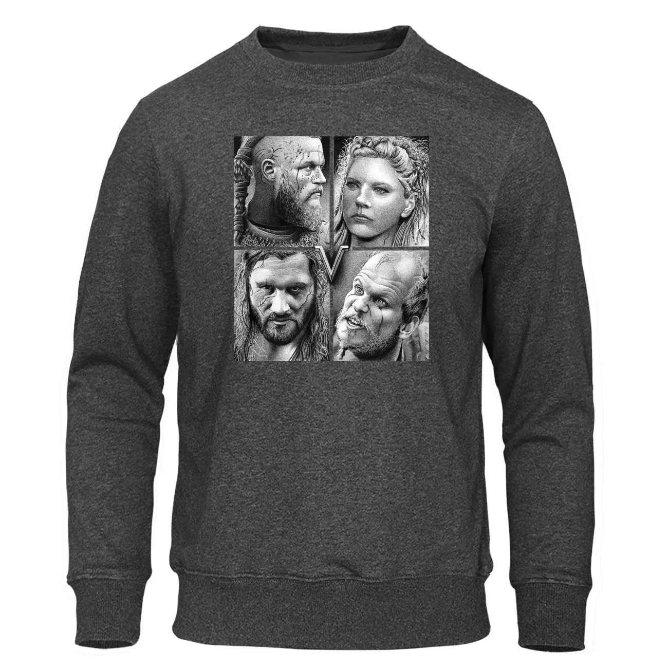 Осень Зима толстовка с капюшоном Vikings пуловер хип хоп бренд Горячая ТВ шоу Viking