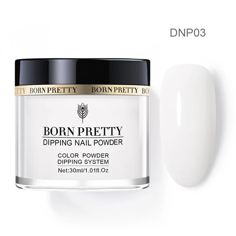 BP-DNP03 BORN PRETTY 30 мл без лечения окунания порошок для ногтей натуральный сухой длительный французский Пигмент Блеск пыль украшения ногтей - Цвет: BP-DNP03