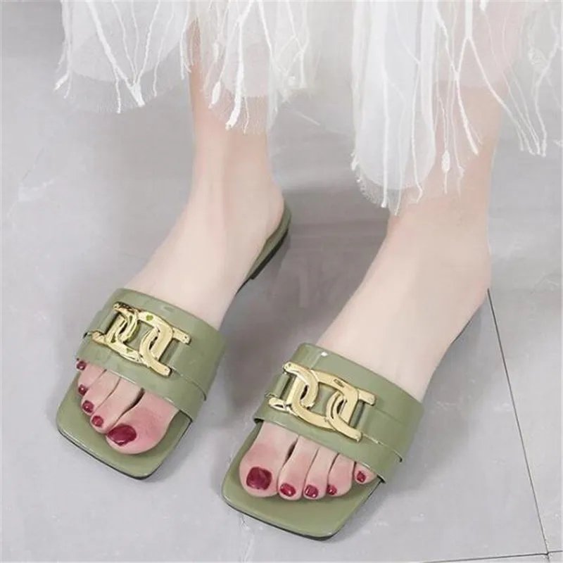 

Designer flat womens slippers 2021 summer new breathable women sandals fashion platform slides women's shoes casual slipper
