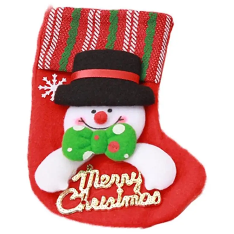 Рождественский подарок носок в стиле ретро дети Дерево Кулон Праздник старый