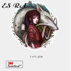 1 шт. аниме наклейки для девушек наклейка для ноутбука наклейки матовые водонепроницаемые для автомобиля скейтборда бутылка для ноутбука Luaggage Room