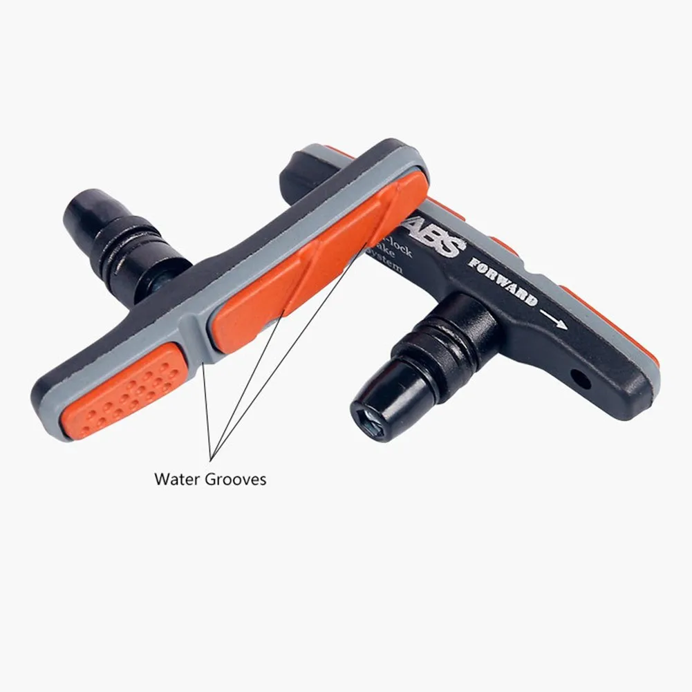 

1 Pair Mountain Bike V Brake Blocks Bicycle Break Pad Triple Contour Brake Blocks Accessories V-shaped Brake Pads