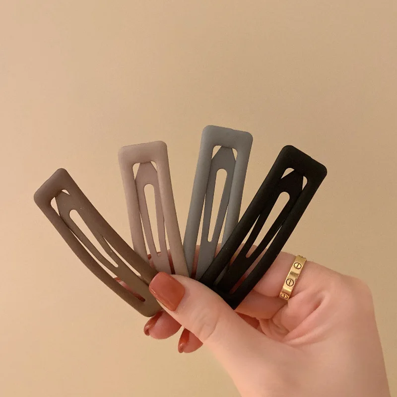 

Frosted Hair Clip Large Duckbill Clip Korean Side Clip Back Head Hair Big Clip Bangs Headdress Female Hair tools