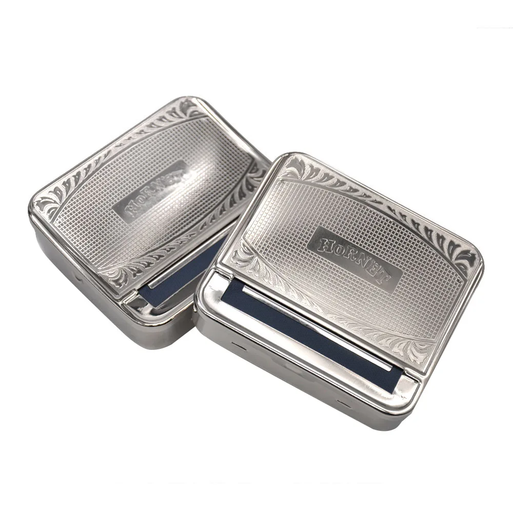

HORNET Metal Tobacco Rolling Machine Case Storage Box For 70MM Paper Smoking Cigarette Roller Tobacco Smoking Accessories