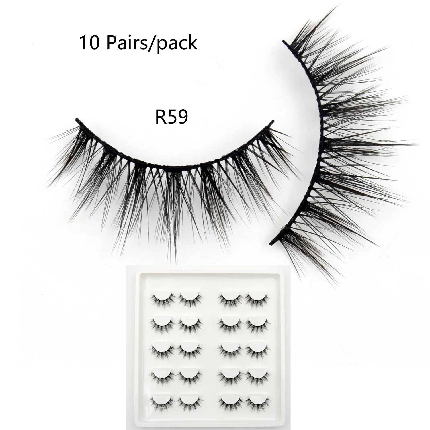 10 пар искусственных норковых ресниц Объемные натуральные ресницы драматические