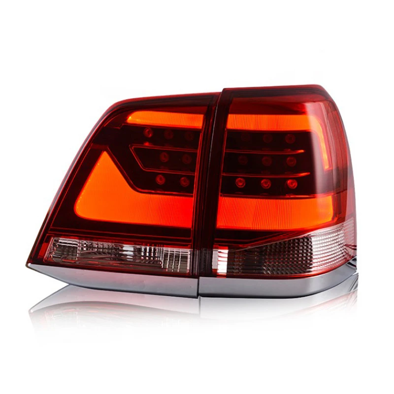 Красный чистый дым белый задний фонарь для TOYOTA LAND CRUISER V8 FJ200 LC200 2008 2009 2010 2011 2012 2013 2014