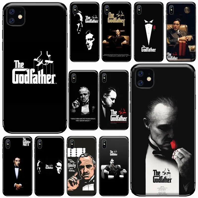 Крестный отец фильм итальянская мафия для мобильного телефона чехлы iPhone 11 12 pro XS
