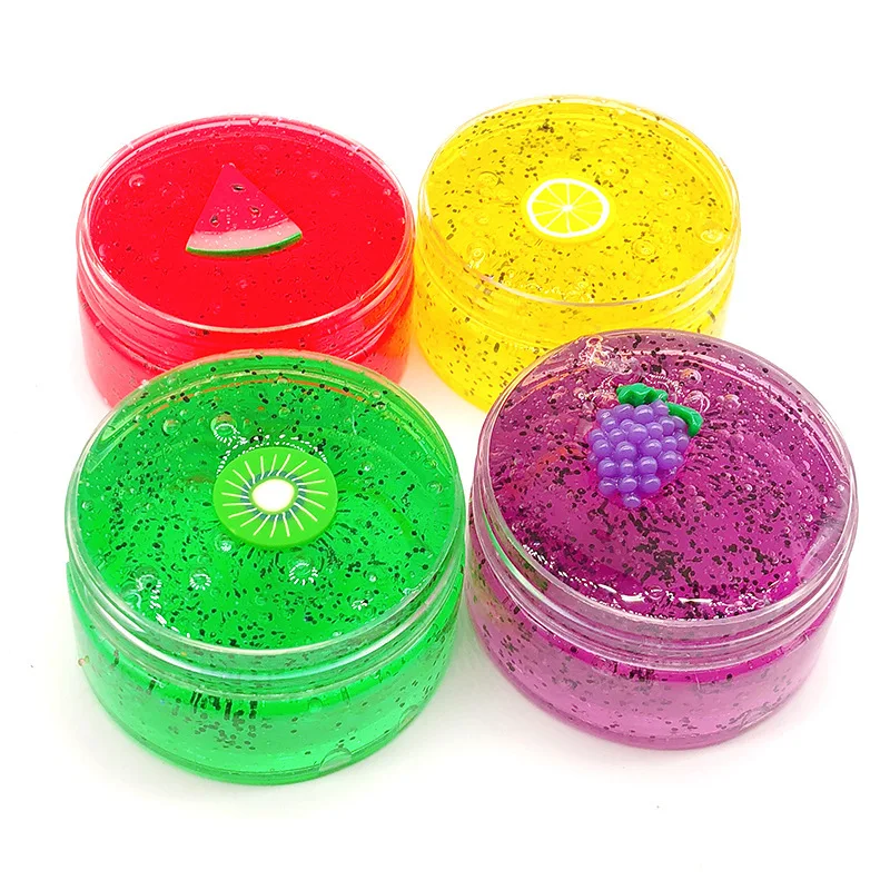 Afdswg Sticky Squishy Slime Crystal Mud Glaseado Lake Transparent Mud Decompression Toy Squishy's Squishies Toy Extrusion
