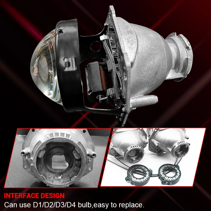 Racbox 2 шт 3 0 "голубое стекло Hella 5 Би-ксеноновые линзы проектора для автомобильных